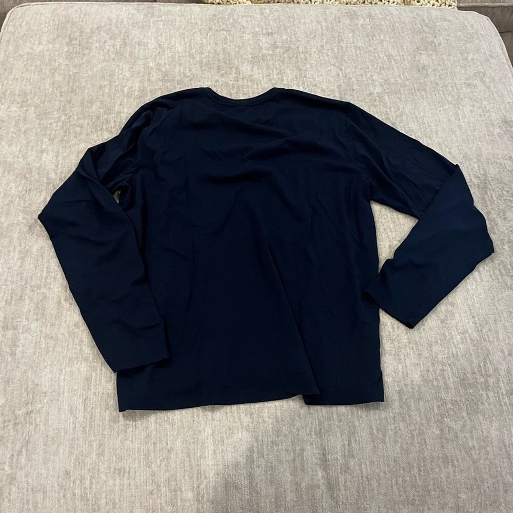 Marine Layer Mens Long Sleeve Graphic Tee Navy Blue Neon Bolt Size Large - Picture 5 of 6
